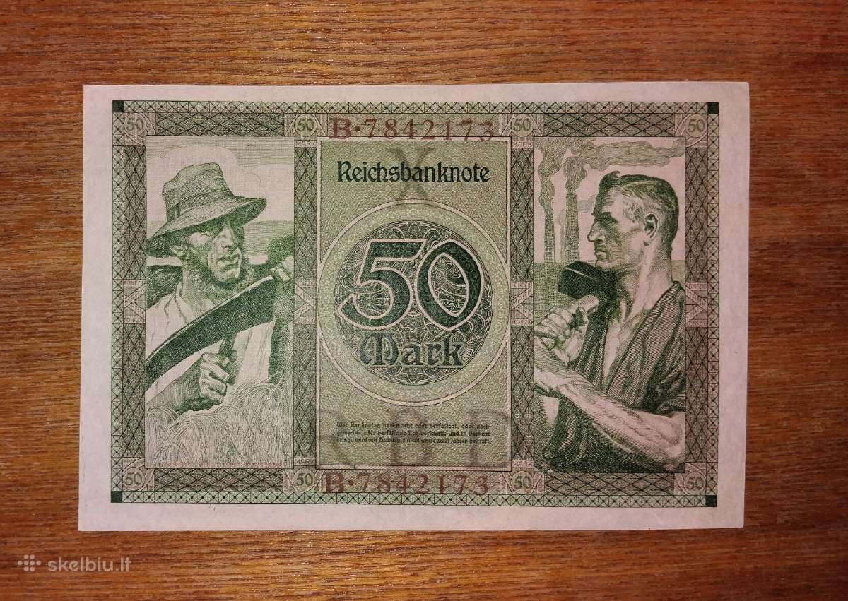 Vokietijos 50 markių banknotas - nuotraukos Nr. 2