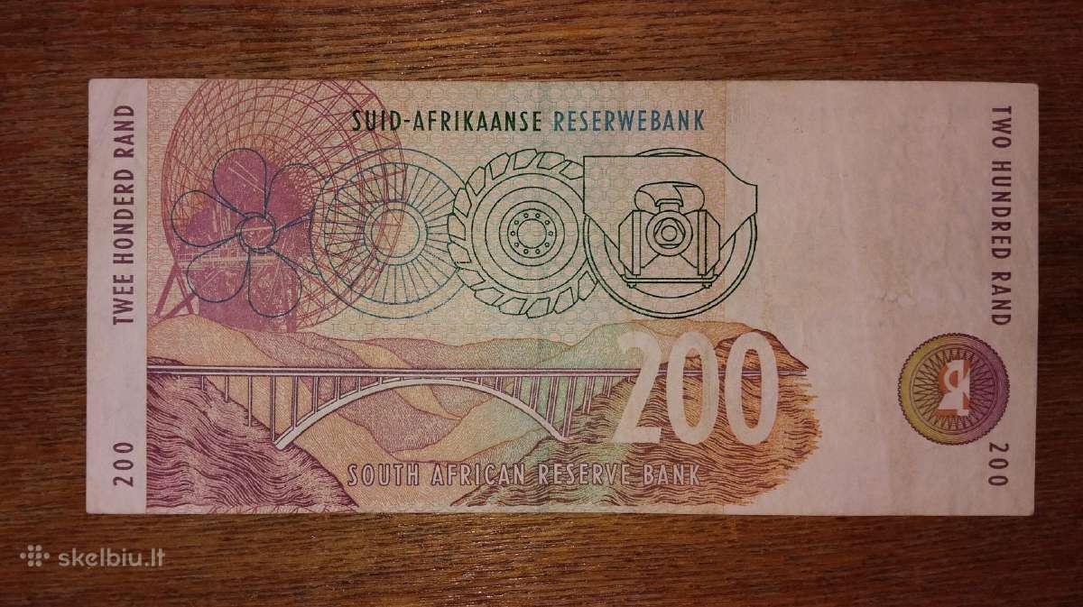 Pietų Afrikos 200 rand banknotas - nuotraukos Nr. 2