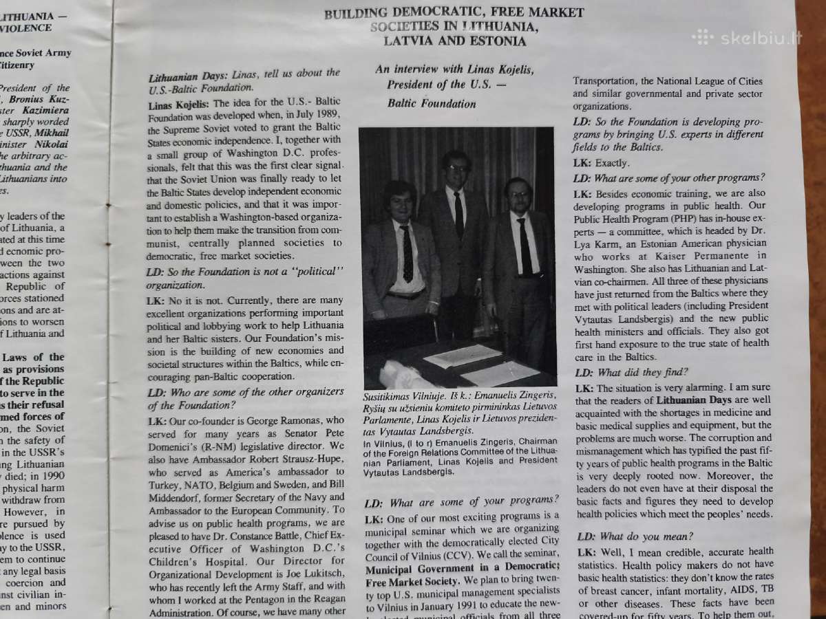 V. Landsbergis - Lietuvos prezidentas 1990 metai. - nuotraukos Nr. 5