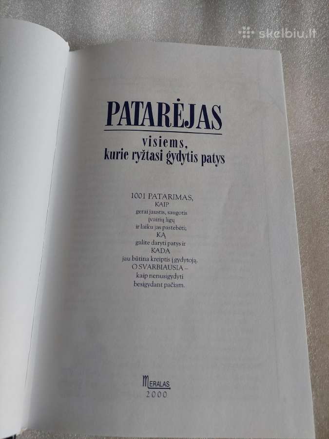 Patarėjas visiems,kurie ryžtasi gydytis patys - nuotraukos Nr. 2