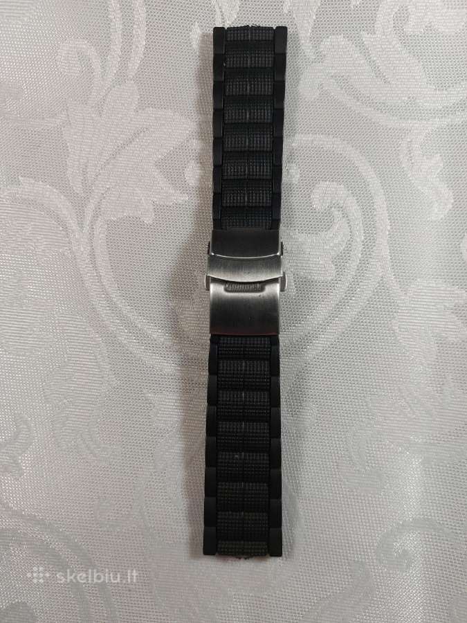 Laikrodžio silikoninė apyrankė 22 mm