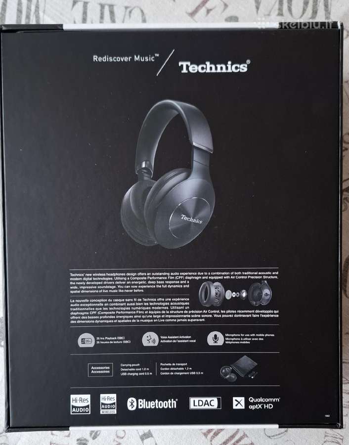 Belaidės ausinės Technics F50 - nuotraukos Nr. 2