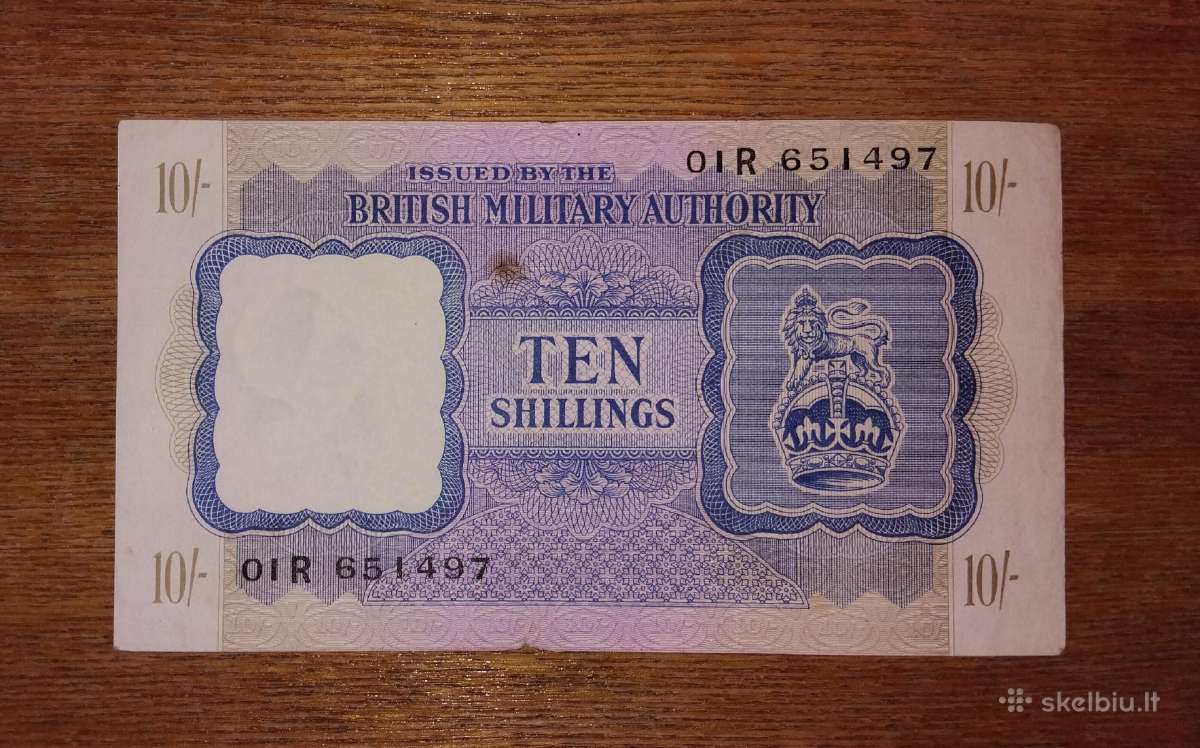 Anglijos 10 šilingu banknotas