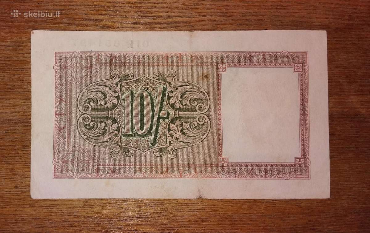 Anglijos 10 šilingu banknotas - nuotraukos Nr. 2