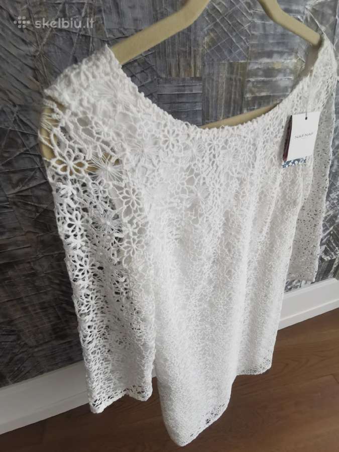 Balta mini suknelė
