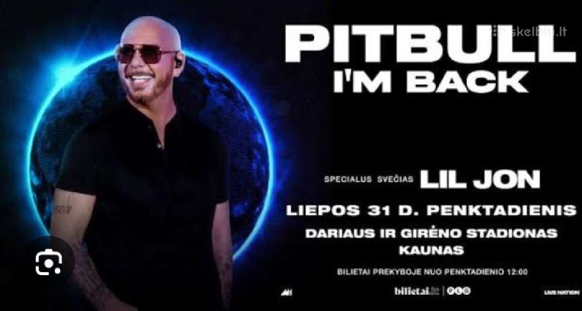 Pitbull koncertas Kaune