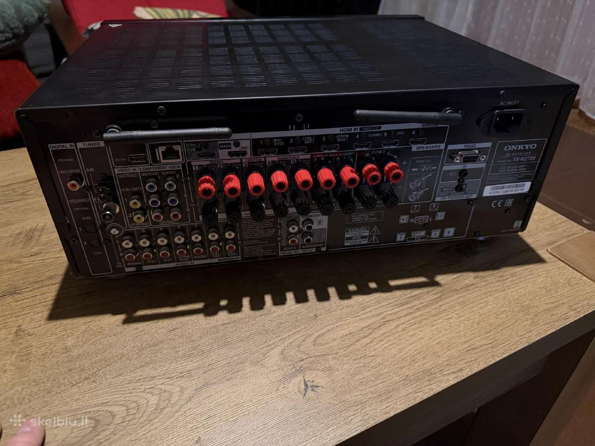 Onkyo Tx Rz720, namų kino stiprintuvas, resyveris - nuotraukos Nr. 2