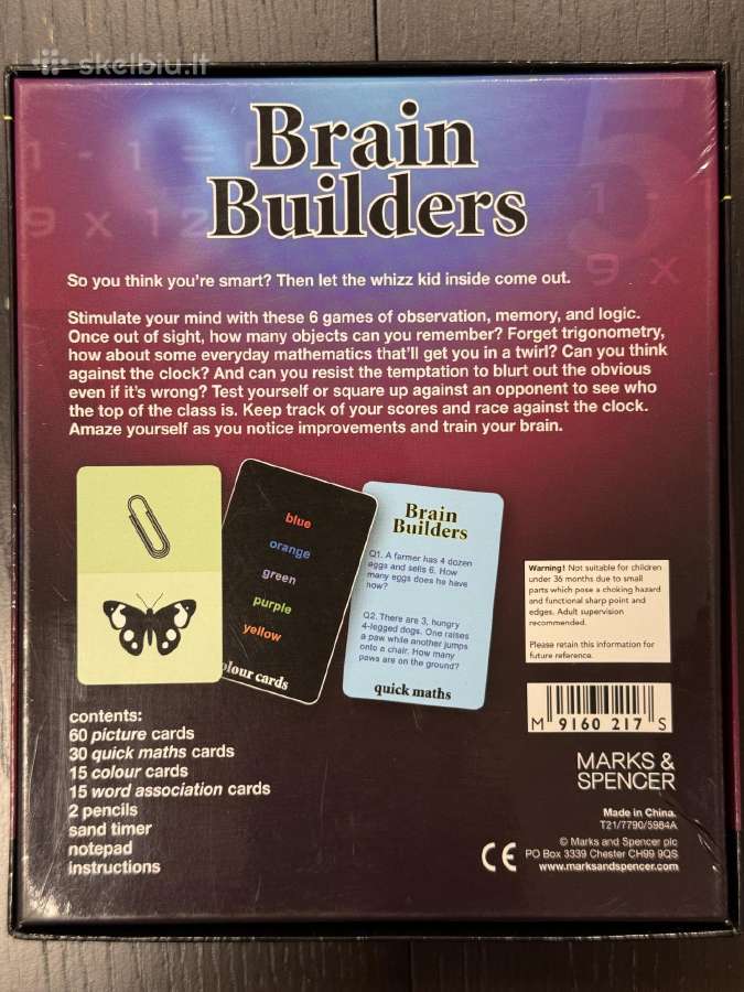 Stalo žaidimas Brain builders - nuotraukos Nr. 2