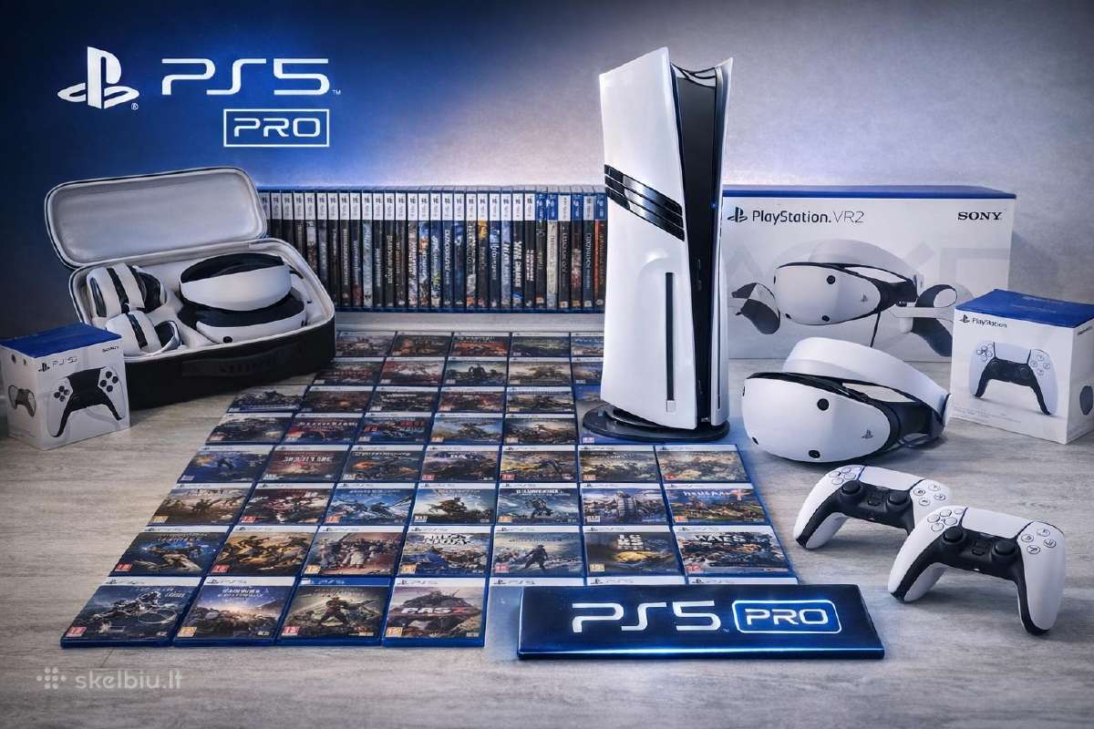 Ps5 Pro, slim, Psvr2, dualsense edge nuoma klaipėd