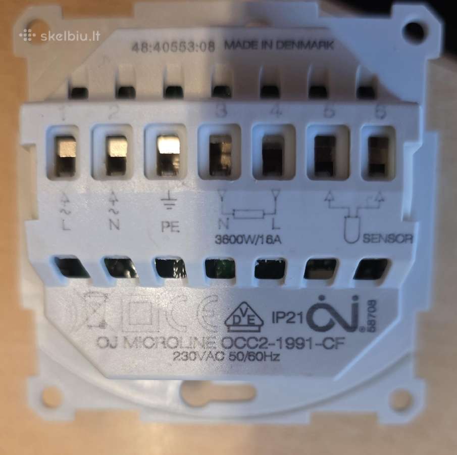 Naudotą Devi elektrinio grindų šildymo termostata