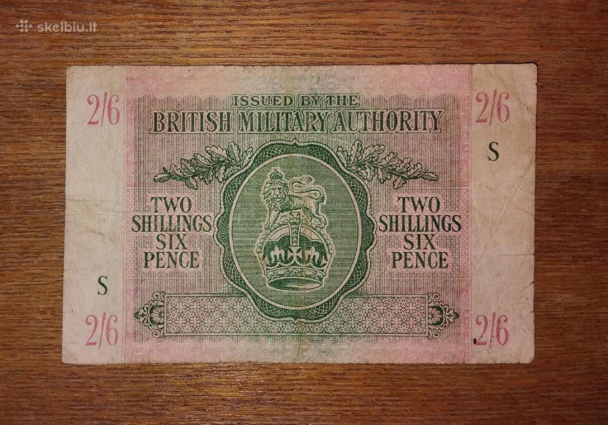 Anglijos 2 šilingu/6 pencu banknotas