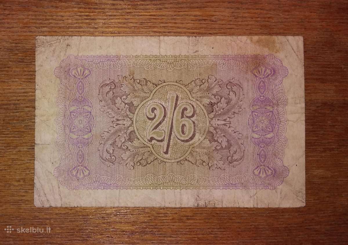 Anglijos 2 šilingu/6 pencu banknotas - nuotraukos Nr. 2