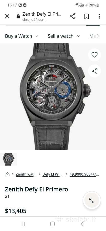 Zenith El Primero Defy 21 - nuotraukos Nr. 12