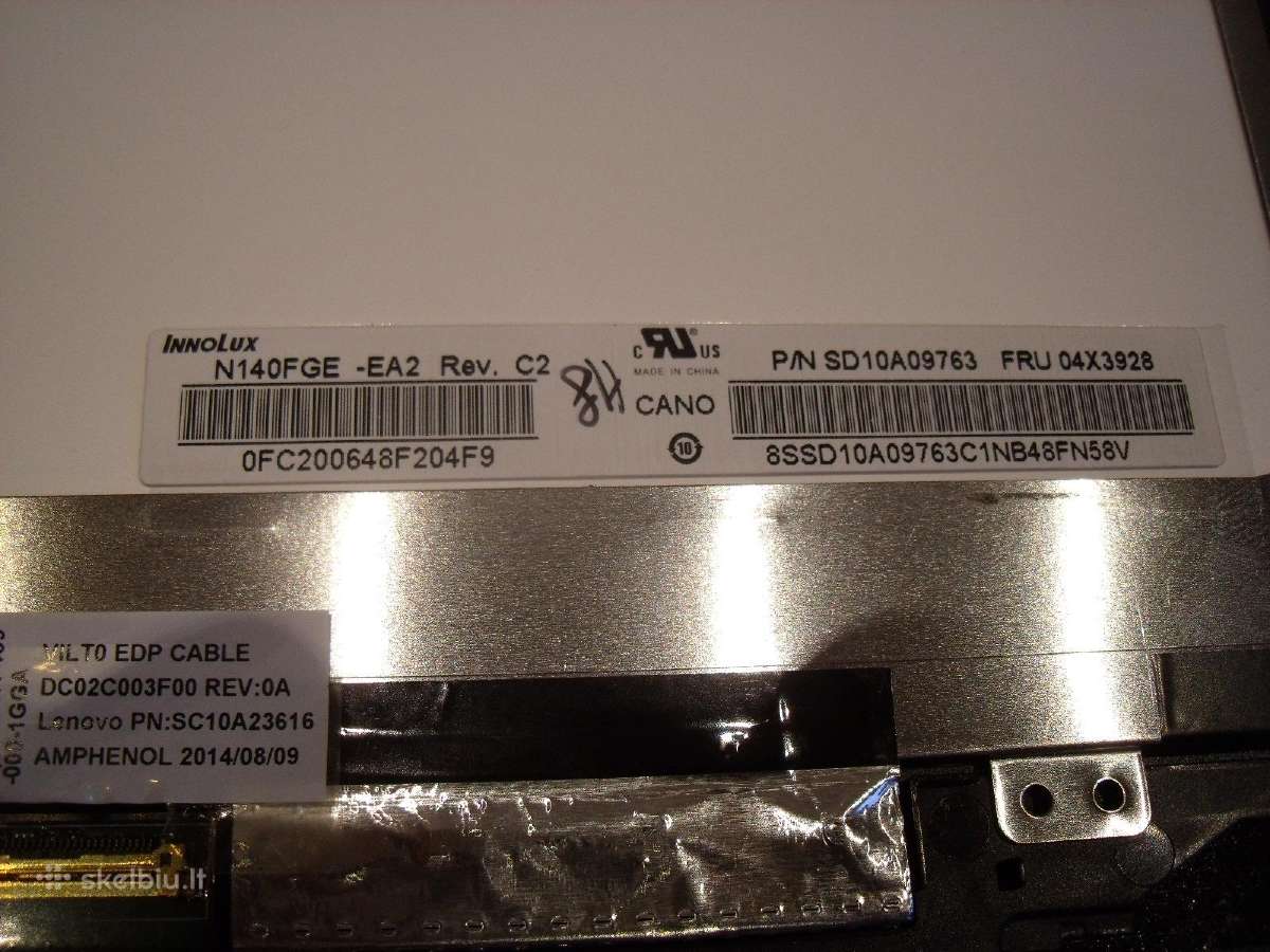Matricos 8.9 11,6 15 15,2 15,4, 13.4 15,6 17,3 LED - nuotraukos Nr. 27