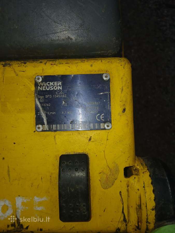 Betono pjaustyklė Wacker Neuson Saw Bfs 1345abz - nuotraukos Nr. 8