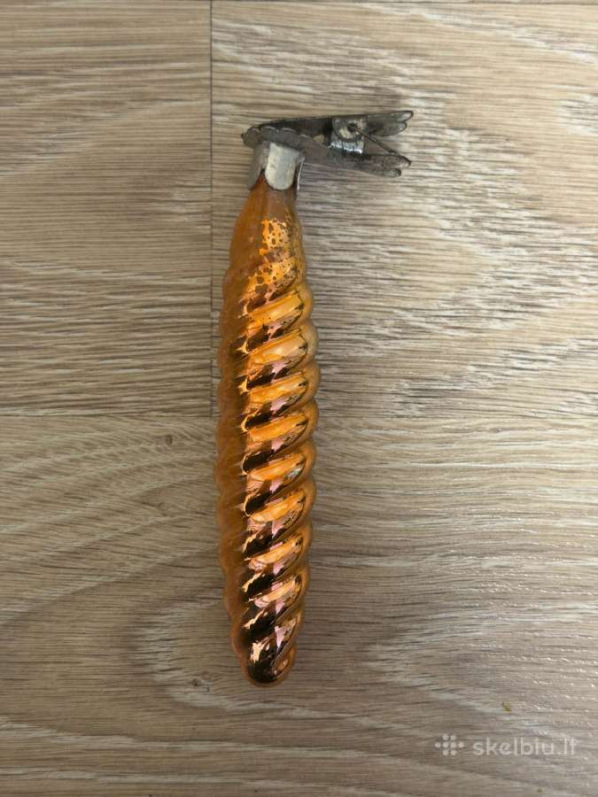 Vintažinis stiklinis eglutės žaisliukas - nuotraukos Nr. 2
