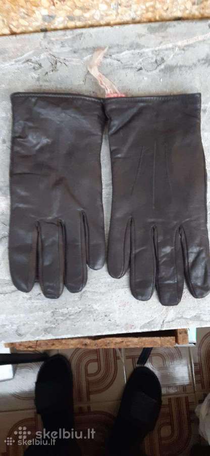 Naujos natūralios odos pirštinės žieminės ir demis - nuotraukos Nr. 3