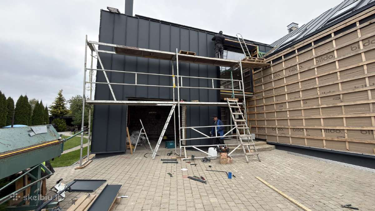 Fasado šiltinimas, namų renovacija, rekonstrukcija