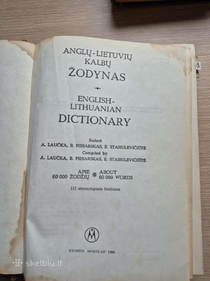 Anglų kalbos žodynai - nuotraukos Nr. 2