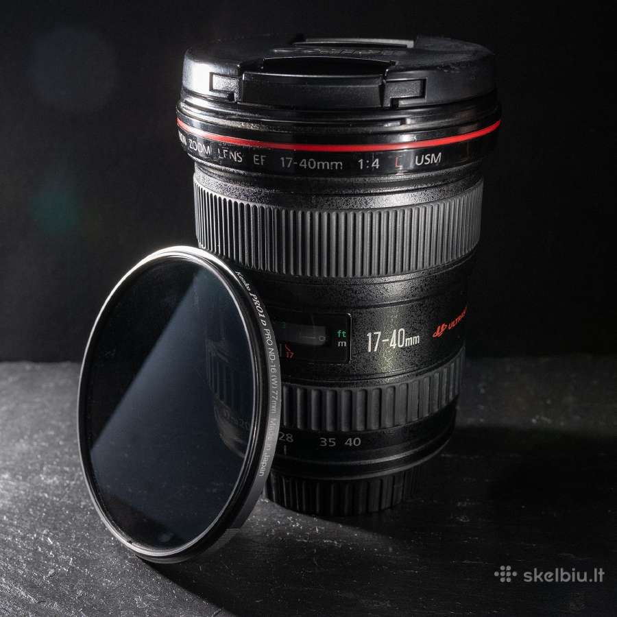 Canon 17-40mm 1:4 L Usm + nd16 filter (kenko pro)