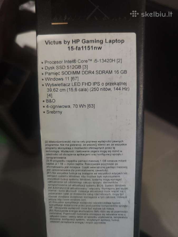 Apynaujis Victus Rtx 6gb Garantija 2027/01 - nuotraukos Nr. 15