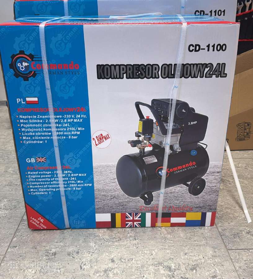 Tepalinis oro kompresorius 24/50l