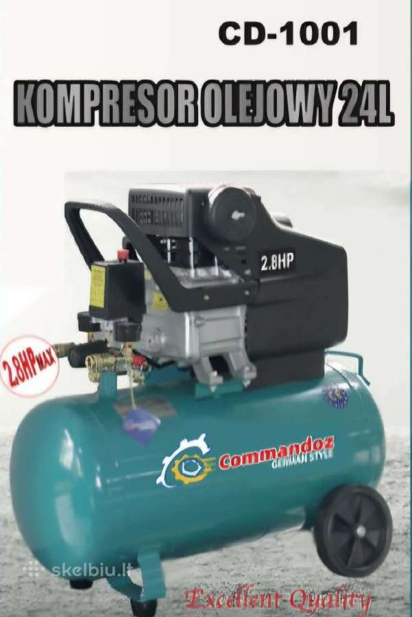 Tepalinis oro kompresorius 24/50l - nuotraukos Nr. 2