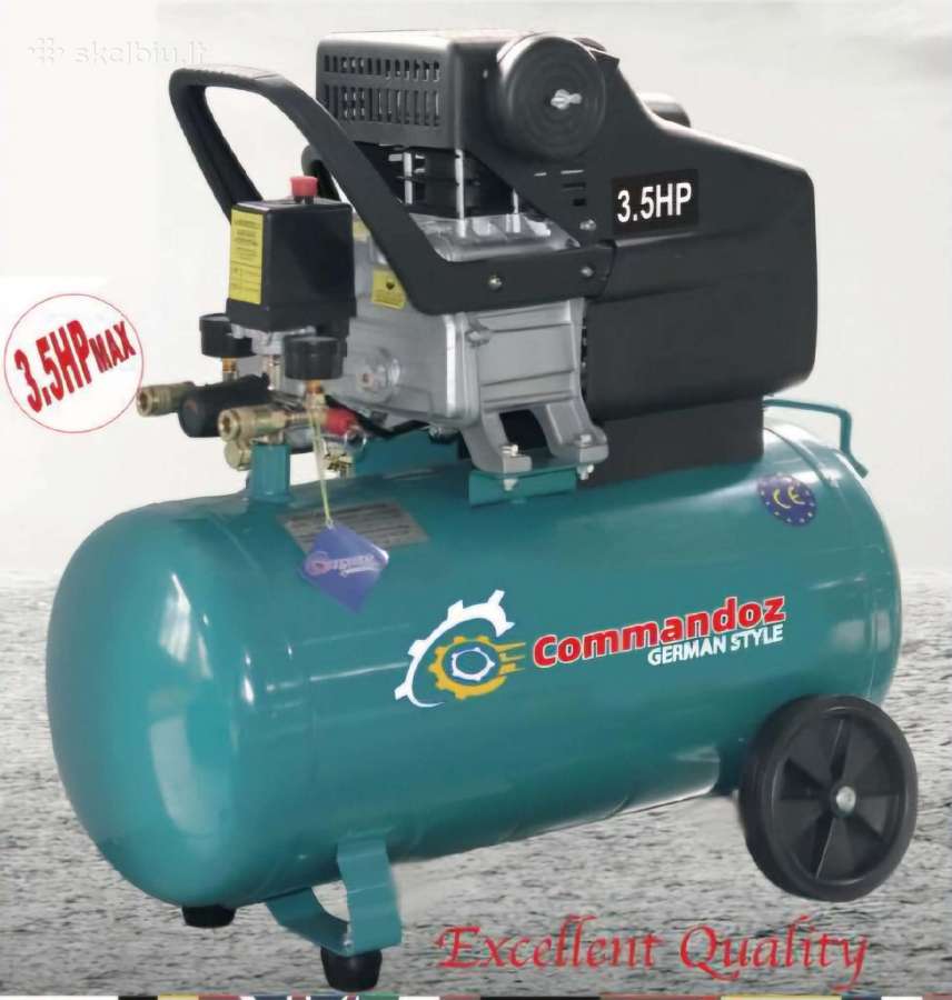 Tepalinis oro kompresorius 24/50l - nuotraukos Nr. 3