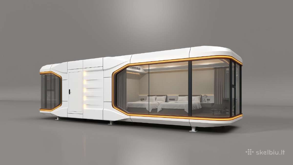 Modulinis namas, kapsulinis, ofisas, 38m² - nuotraukos Nr. 2