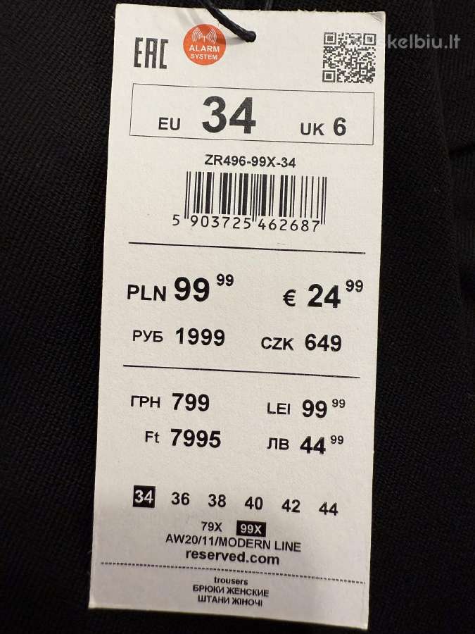 Reserved Cigaro tipo kelnės su kantu - nuotraukos Nr. 4
