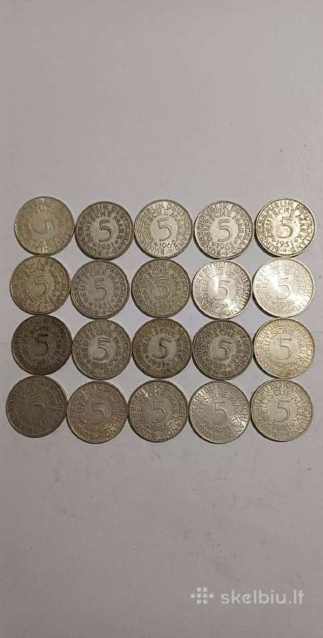 5 sidabro markes Vfrx20 - nuotraukos Nr. 2