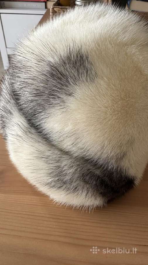 Kailinė kepurė, audinės kailis, Oval Room Ohrbach - nuotraukos Nr. 4