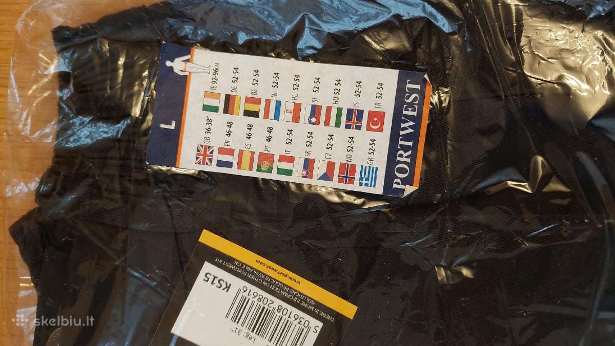 Naujos Portwest Ks15 darbinės kelnės L Dydis - nuotraukos Nr. 9