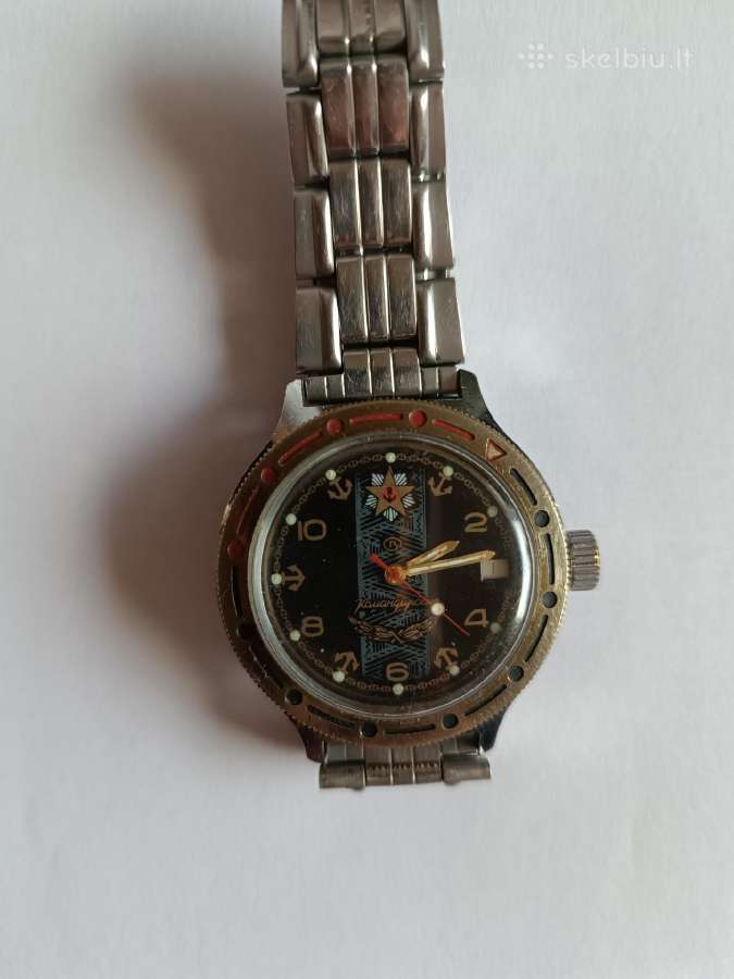 Tarybinis mechaninis laikrodis Vostok Komandirskie
