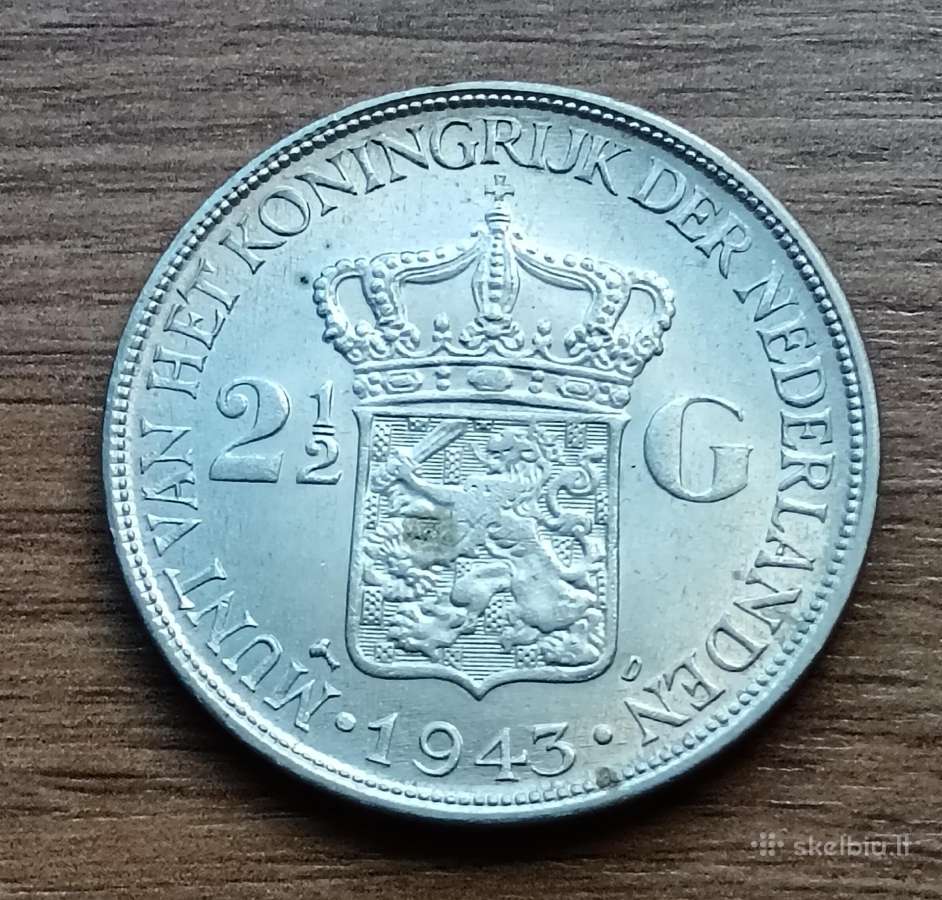 Nyderlandų 2 1/2 guldeno 1943 m.