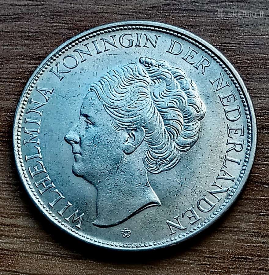 Nyderlandų 2 1/2 guldeno 1943 m. - nuotraukos Nr. 2