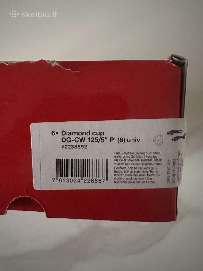Deimantinis šlifavimo diskas Hilti - nuotraukos Nr. 3