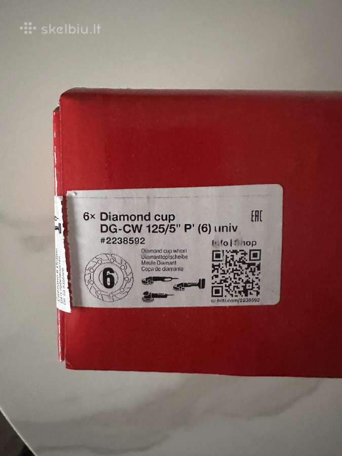 Deimantinis šlifavimo diskas Hilti - nuotraukos Nr. 4
