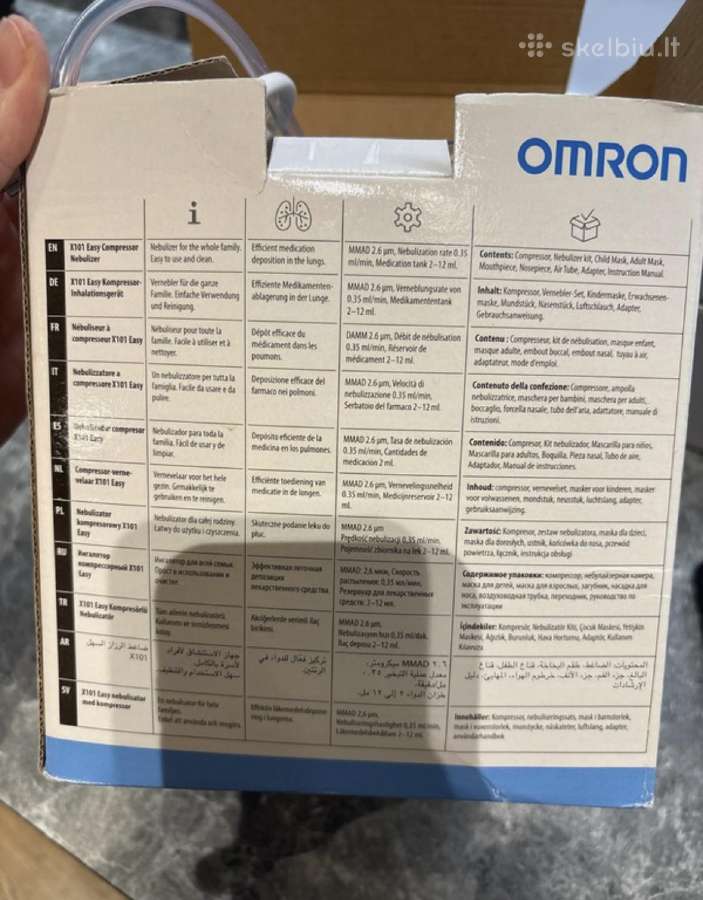 Omron x101 easy inhaliatorius - nuotraukos Nr. 5