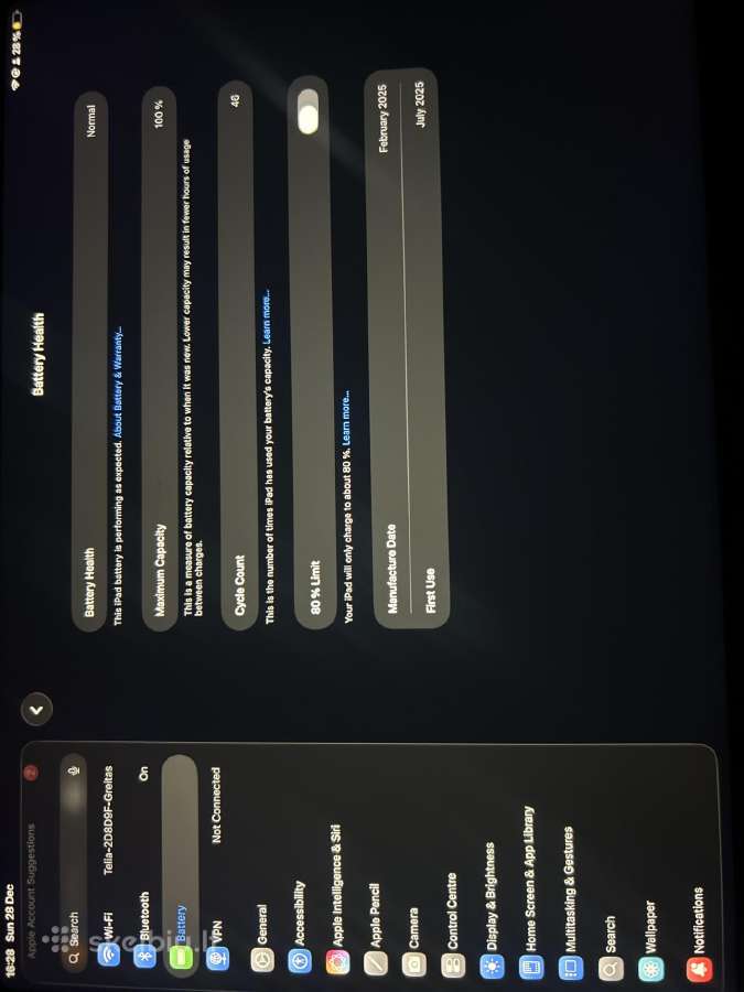 iPad Air M3 128gb Wi-fi, A3266 - nuotraukos Nr. 2