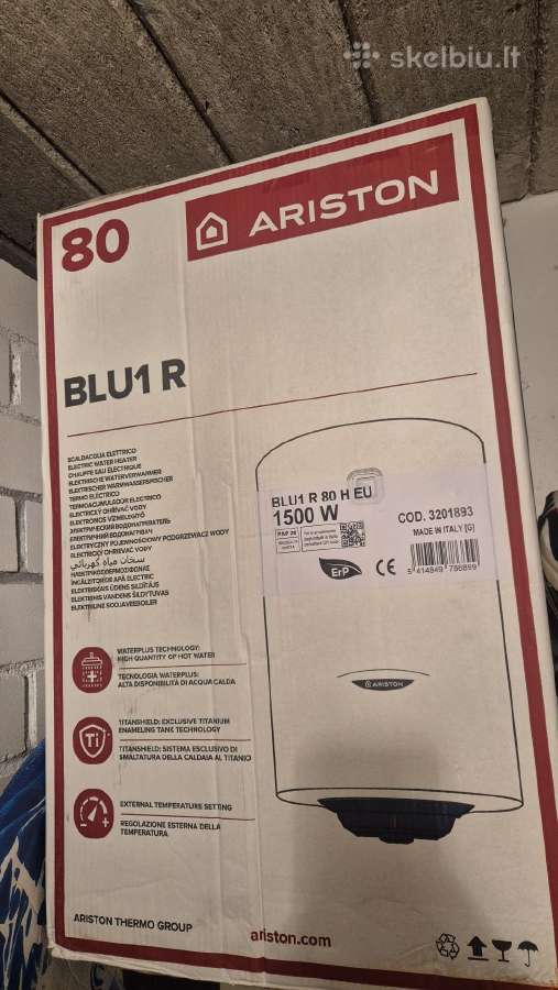 Boileris Elektrinis vandens šildytuvas Ariston 80h