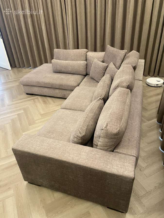Parduodamas minkštas kampas su miegama dalimi - nuotraukos Nr. 9
