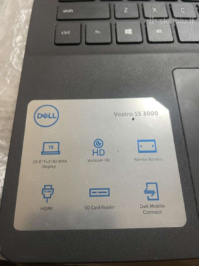 Nešiojamas kompiuteris dell vostro 15 3000 - nuotraukos Nr. 3