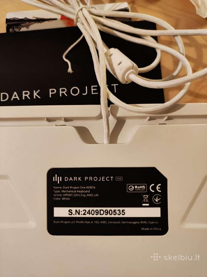 Dark project One 87 Fuji klaviatūra
