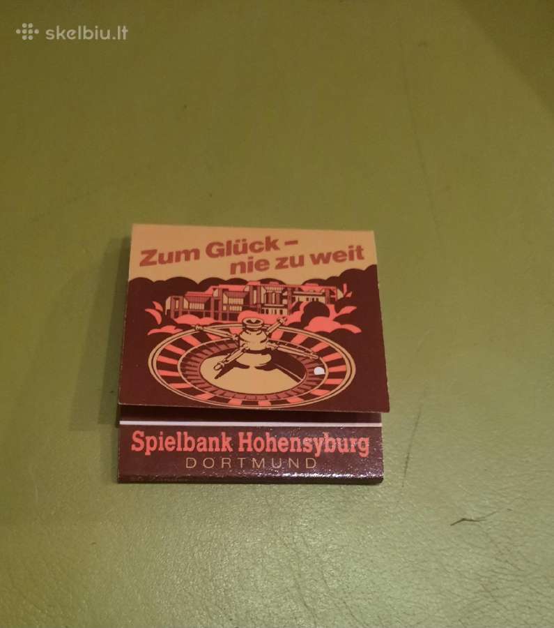 Rem. Degtukų dėžutė knygelė Spielbank - nuotraukos Nr. 4