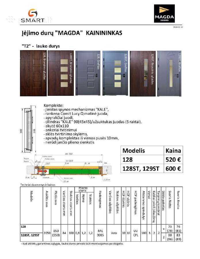 Didelis pasirinkimas lauko, buto ir vidaus durų - nuotraukos Nr. 2