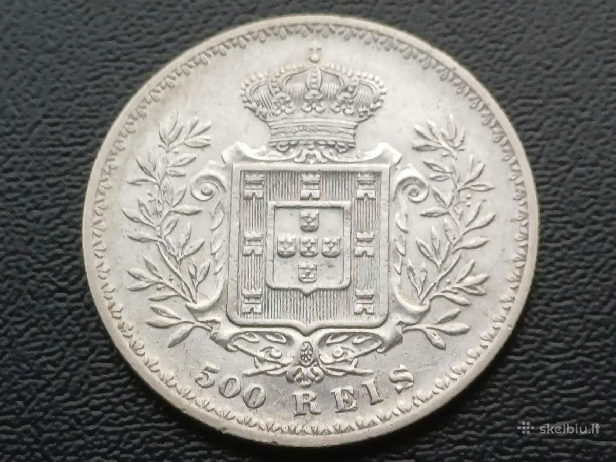 500 realų 1896m. Portugalija sidabras 917