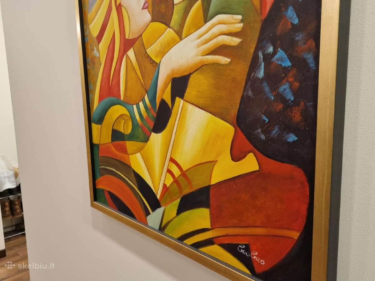 Orginalus paveikslas, tapyba ant drobės, 60 x 90 - nuotraukos Nr. 4