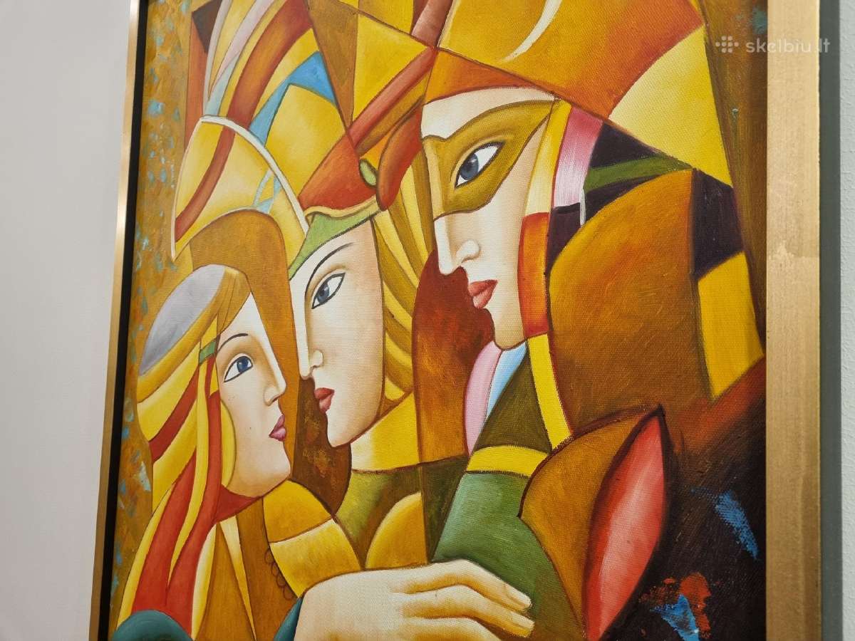 Orginalus paveikslas, tapyba ant drobės, 60 x 90 - nuotraukos Nr. 3
