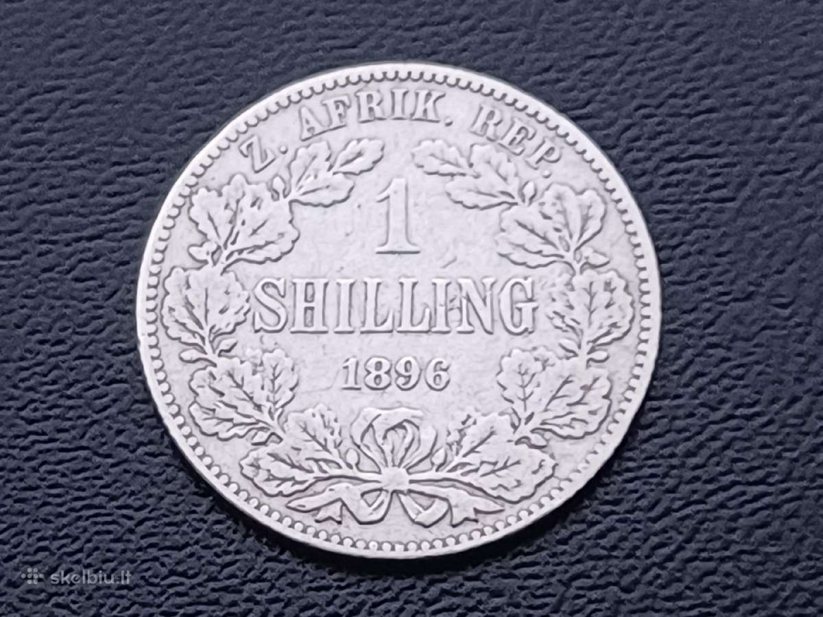1 šilingas 1896m. Pietų Afrika sidabras 925